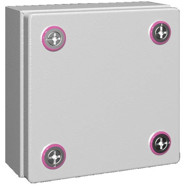 Newlec Junction Box Weatherproof RAL7035 150 x 150 x 80mm Light Grey Steel IP66 - Image 2