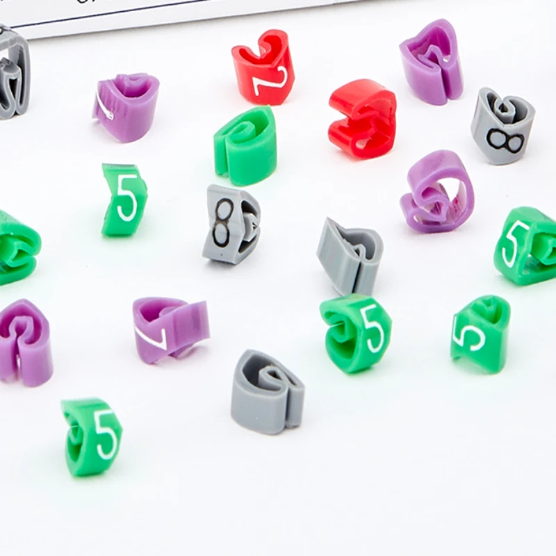 Easi-Lok 200 of Number 0 Colour Coded Easi-Lok Cable Markers - Loose Refill Packs - Image 3