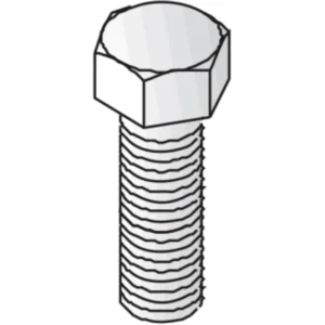 Unistrut Bolt Hexagonal 8.8 High Tensile M6X25mm Steel Hot Dipped Galvanised