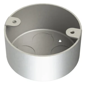 Newlec Steel Conduit Loop In Box 4 Hole Galvanised Steel with Knockouts