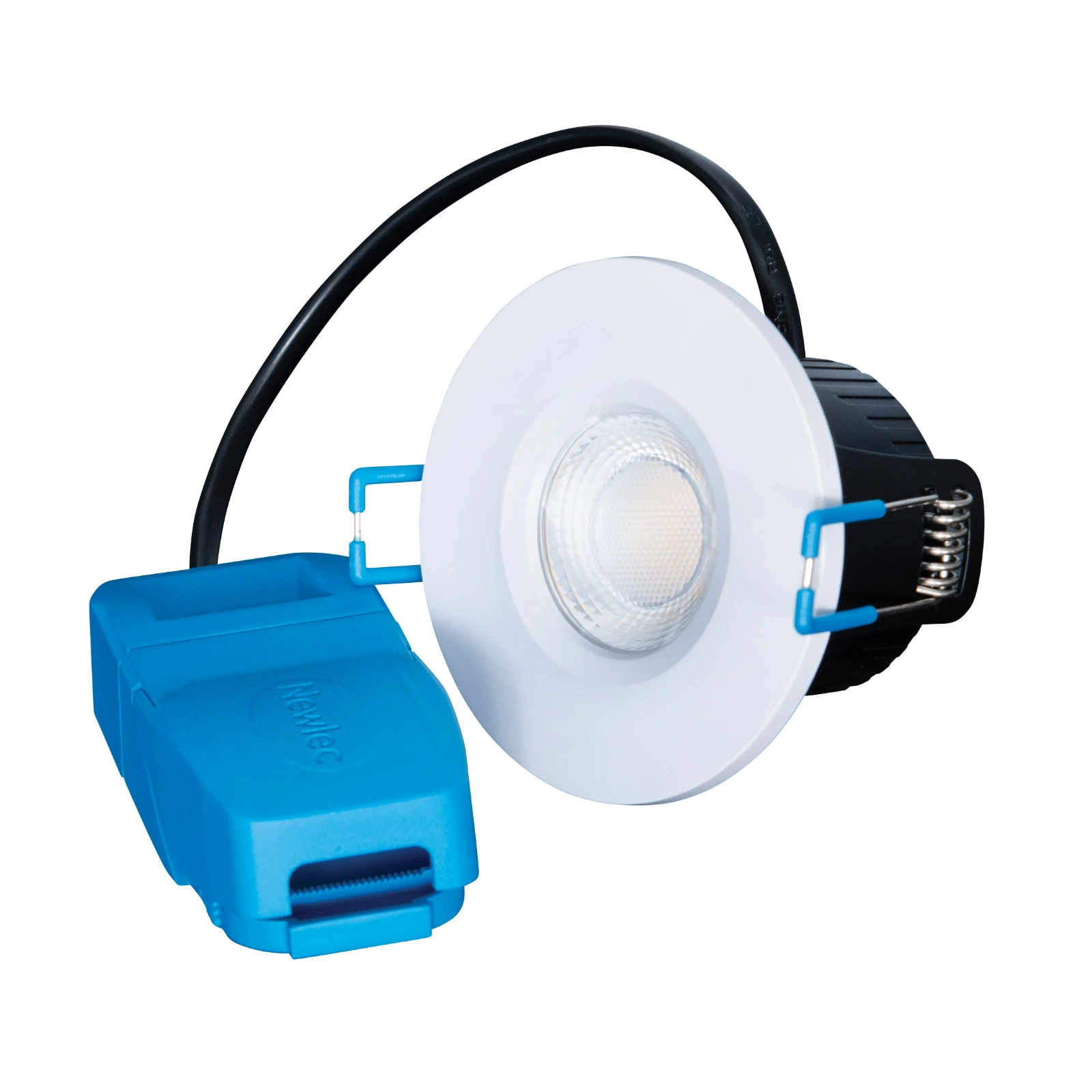 Newlec Fire-Rated LED Downlight 5W CCT Switchable IP65 with 2-Part Connector