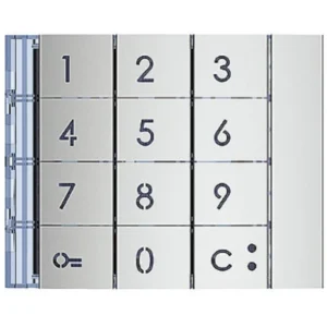 Bticino Cover Front Keyboard Silver