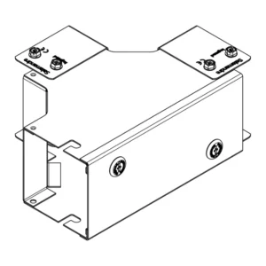 Legrand Tee 1 Comp Outside Lid Gusset 100 x 100mm Steel Pre-Galvanised IP4X