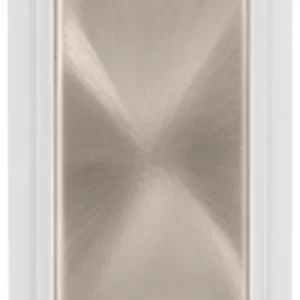 Click Scolmore Polar White Frame Blank Brushed Stainless Module