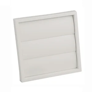 Newlec Extract Fan Wall Grille Gravity Self Closing 150mm White