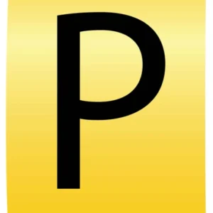 Cablecraft Letter P Black on Yellow K-Type Cable Markers 4.2-7.0mm Dia - Loose Refill Pack of 100