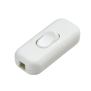 Knightsbridge MLA 6A DP Inline Cord Switch - White