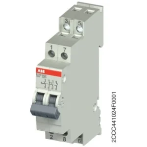 ABB E218-16-22Control Switch - 16 A - acc. to EN 250 V AC - 2NO - 2NC - 0CO - El. Color:Grey - MW:1