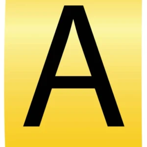 Cablecraft Letter A Black on Yellow K-Type Cable Markers 4.2-7.0mm Dia - Loose Refill Pack of 100