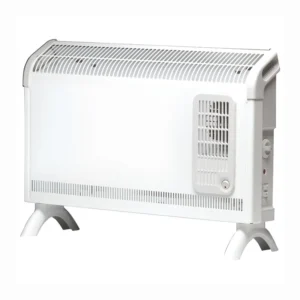 Newlec Convector Heater Thermostatic Freestanding 2kw White/Grey With Boot Fan