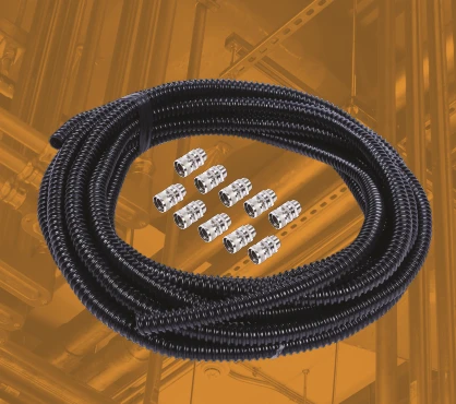 Niglon Contractor Pack Flex Cond 10 Connectors 25mmxm25 10M Black PVC - Image 2