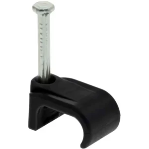 Unicrimp Black Dual Coaxial (RG59+2C and HYCF Dual) Cable Clips