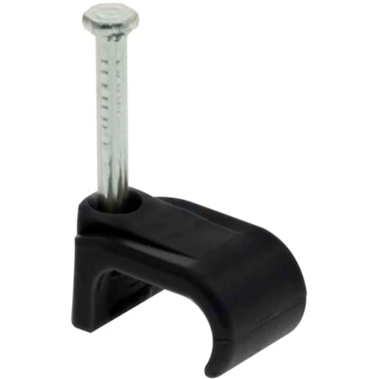 Unicrimp Black Dual Coaxial (RG59+2C and HYCF Dual) Cable Clips