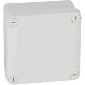 Legrand Junction Box Screw-On Cover Smooth IP55 105X105X55mm Grey Abs