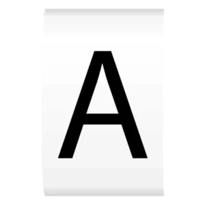 Cablecraft Letter A Black On White K-Type Cable Markers On Reels 4.2-7.0mm Diameter