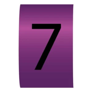 Critchley Number 7 Colour Coded Critchley Z11 Straight Cable Markers for 2.9-4.7mm Cable Dia