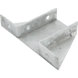 Newlec Channel Deluxe Gusseted Base Plate Hot Dipped Galvanised for 41 x 82mm Support Channel