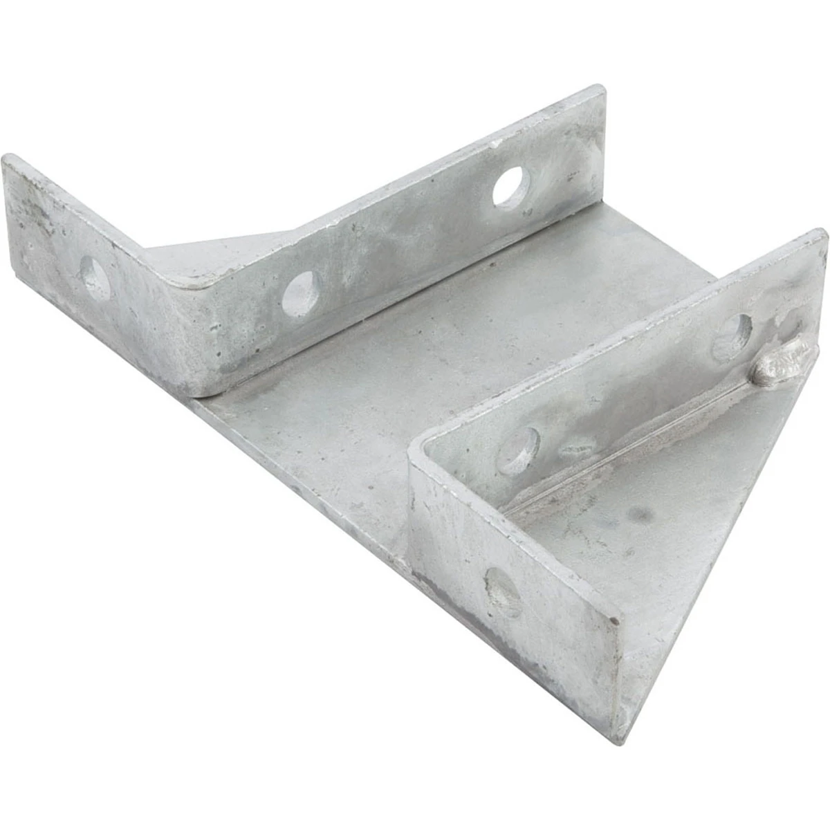 Newlec Channel Deluxe Gusseted Base Plate Hot Dipped Galvanised for 41 x 82mm Support Channel - Image 2