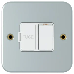 Newlec Metal Clad 13A Double Pole Switched Fused Spur