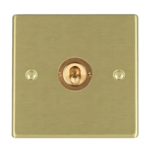 Hamilton Switch Dolly 1 Gang 2 Way 10A 88X88mm Satin Brass