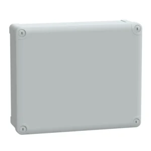 Schneider Electric ABS Box IP66 IK07 RAL7035 Internal H275W225D80 External H291W241D88 Opaque Cover H20