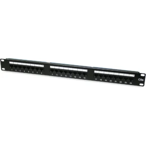 Newlec Patch Panel CAT5e 24 Port for Data Network Cabinet 19in