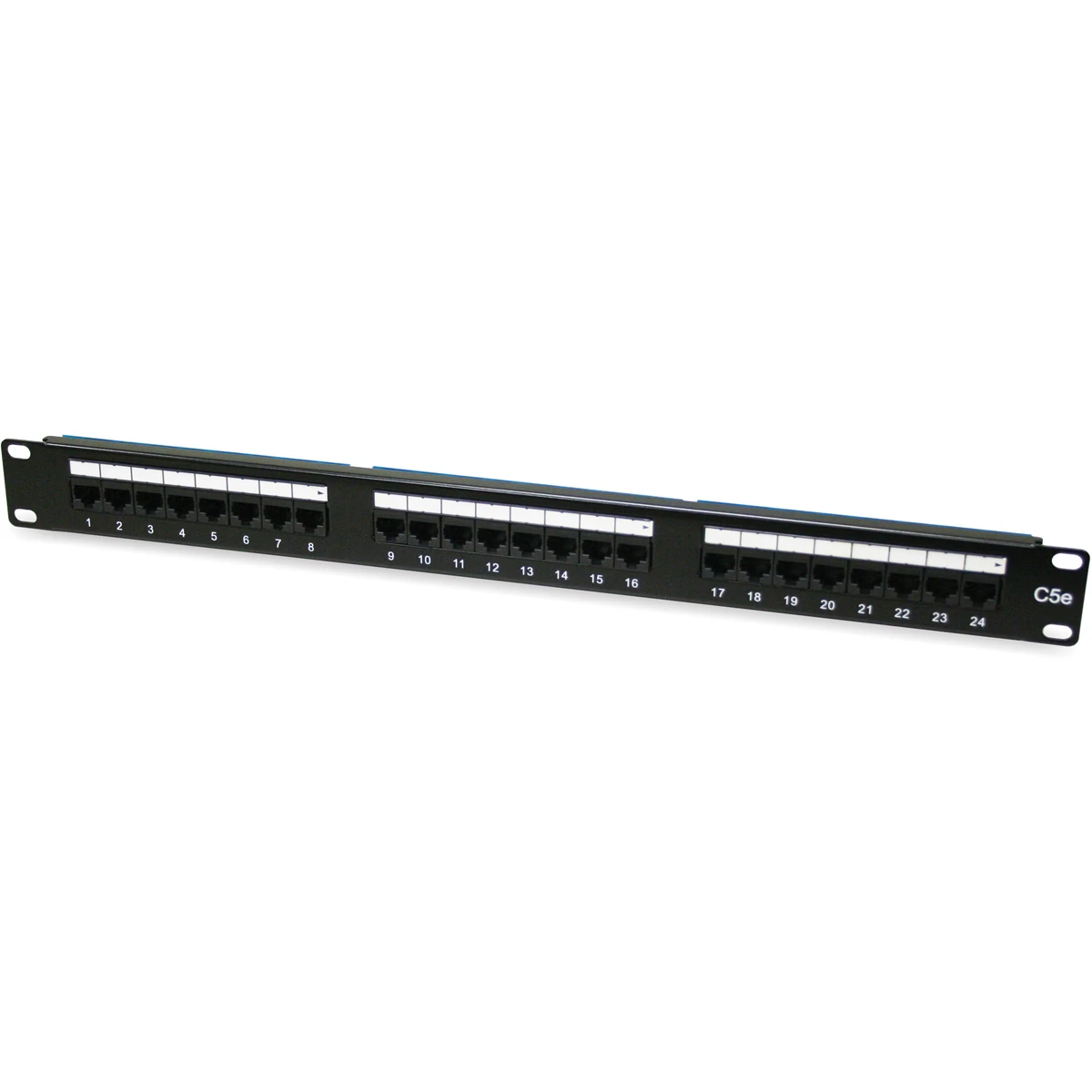 Newlec Patch Panel CAT5e 24 Port for Data Network Cabinet 19in - Image 2