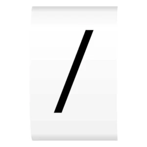 Cablecraft / Forward Slash Black On White K-Type Cable Markers On Reels 4.2-7.0mm Dia (reel=500)