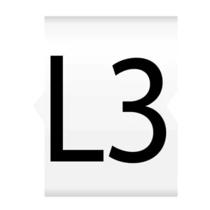 Easi-Clip L3 Black On White Easi-Clip Cable Markers 4.5-6.0mm Dia (Pack Of 300)