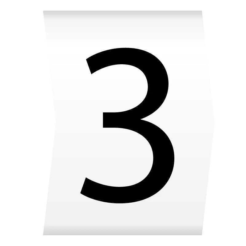 Easi-Lok Number 3 Black on White - Easi-Lok Chevron Cut Cable Markers on Reels 2.8-5mm Dia (reel=1000) - Image 2