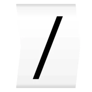 Easi-Lok / Forward Slash Black on White - Easi-Lok Chevron Cut Boxed Slide-On Cable Markers for 4-10mm Dia. (reel=500)