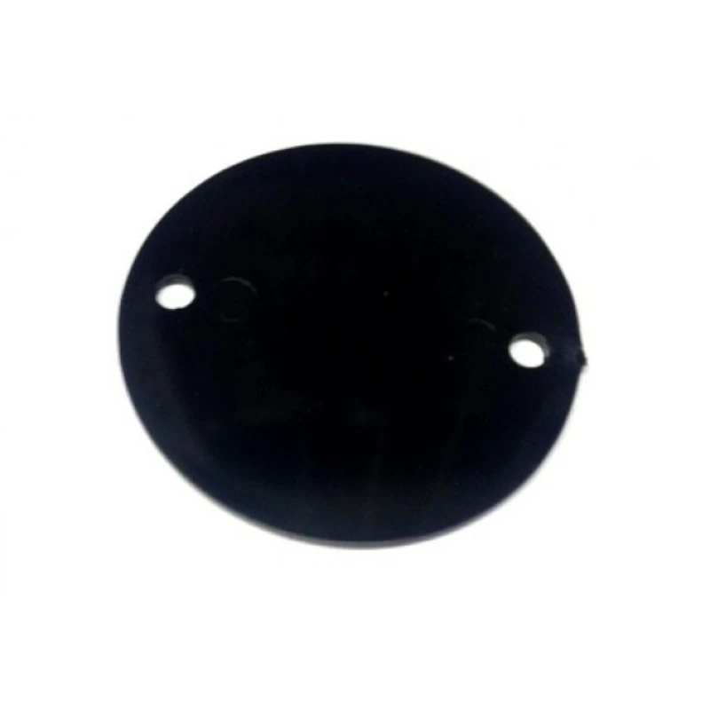 MK Electric Lid Circular Overlapping 85mm Black PVC-U