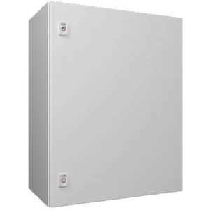Newlec Enclosure Weatherproof RAL7035 760 x 600 x 350mm IP66 Light Grey Steel C/W Backplate