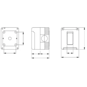 Gewiss Enclosure Weatherproof 1 Way Sw 1P 10A Grey System Device