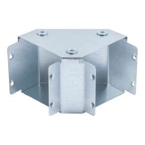 Newlec Cable Trunking Top Lid Bend 90° 100 x 100mm Pre-Galvanised Steel C/W Lid