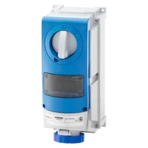 Gewiss Socket Watertight Vertical Int/Locked 2P+E 63A 220V Base IP66