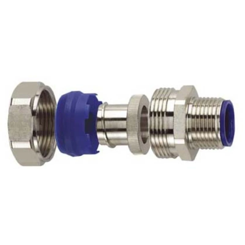 Flexicon Connector External Liquid Tight Metric Thread 40mm Brass