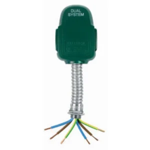 Legrand Connector Unfused 5M Metal Flex 32A Green Feed Unit