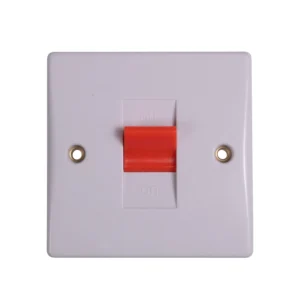 Schneider Electric Control Switch 1 Gang Double Pole Moulded 50A White