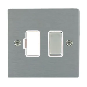 Hamilton Connection Unit Fused 86X86mm Satin Steel/Satin Steel White Insert