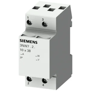 Siemens SENTRON, Cylindrical Fuse Holder, 10 X 38 Mm, 2-Pole, In: 32 A, Un AC: 690 V