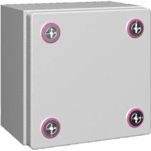 Newlec Junction Box Weatherproof RAL7035 150 x 150 x 120mm Light Grey Steel IP66