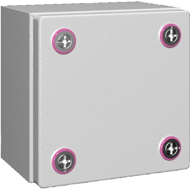 Newlec Junction Box Weatherproof RAL7035 150 x 150 x 120mm Light Grey Steel IP66