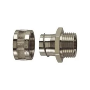 Flexicon Gland Fixed External Thread 25mm Nickel Plated Brass
