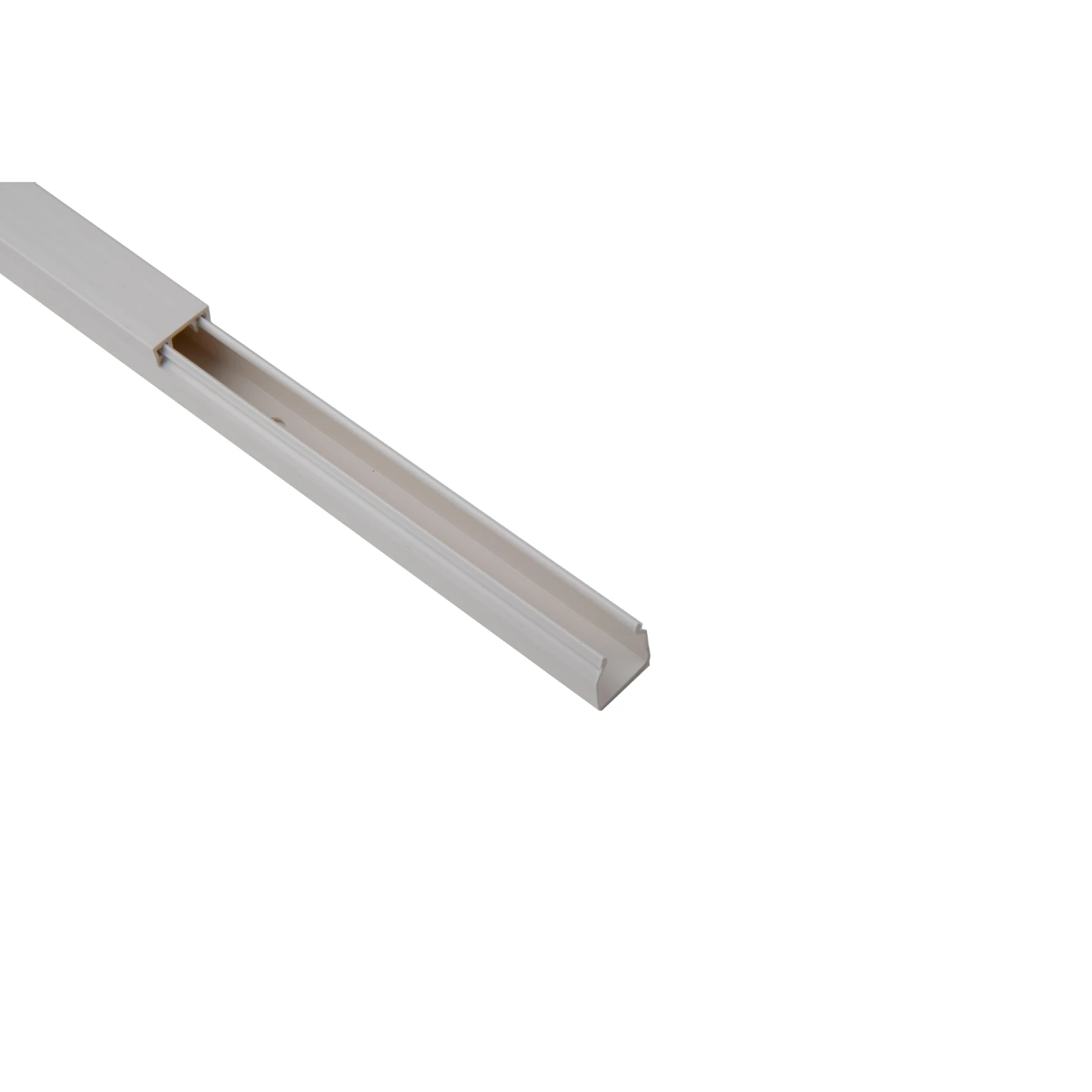 Newlec Mini Trunking 16 x 16mm 3m Length PVC White C/W Lid