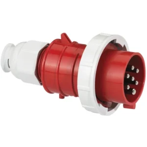 CEENorm Plug 6P+E IP67 Cable Gland 16A 415V Red