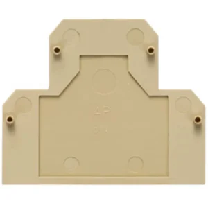 Weidmuller End Plate Polyamide 66 2g 1.5x41.2x50mm Beige