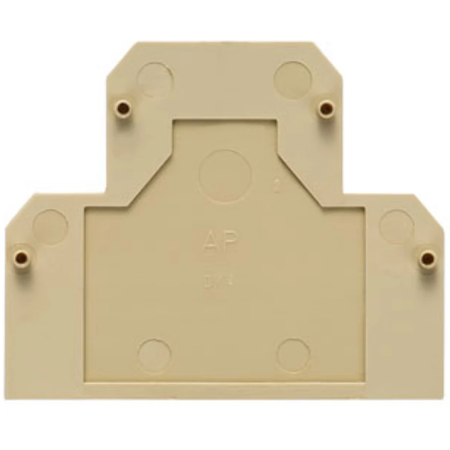 Weidmuller End Plate Polyamide 66 2g 1.5x41.2x50mm Beige