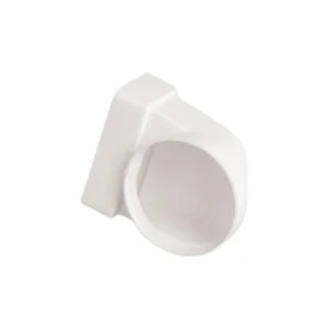 Newlec Adaptor Flat Channel Duct 110 x 54mm to Male Elbow 100mm White
