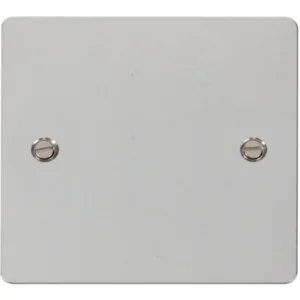 Click Scolmore Blanking Plate 1 Gang Polished Chrome